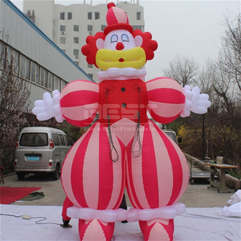 Advertising Inflatable Design Party Events Decoration Led Lights Giant Inflatable Character Cartoon Clown Balloon