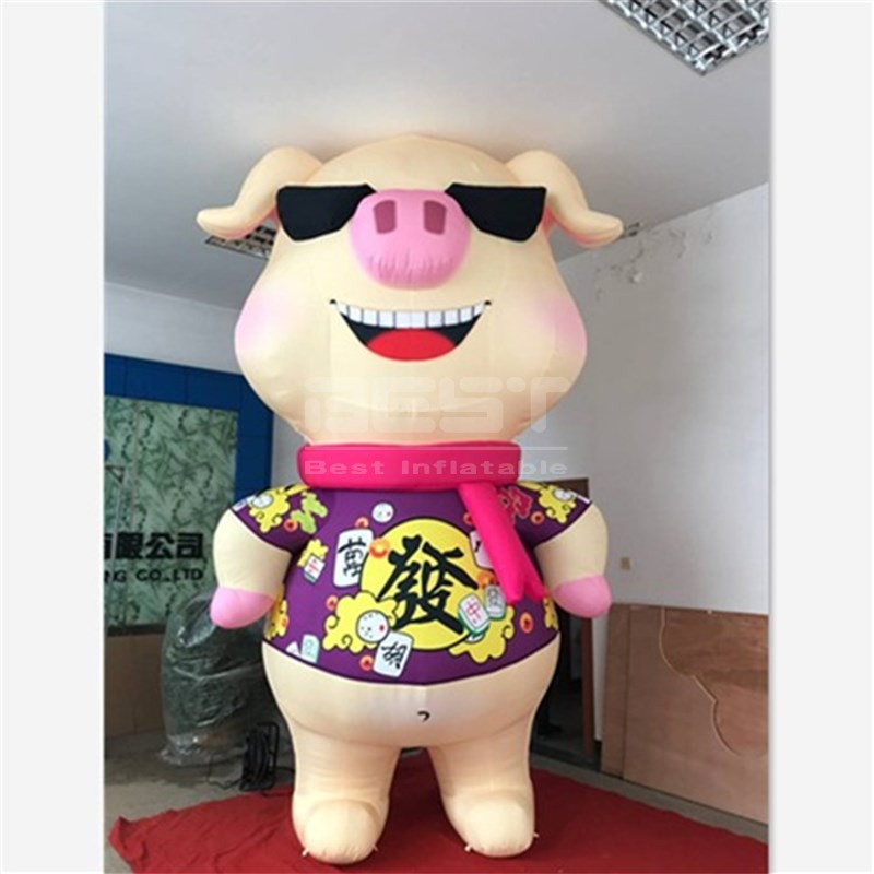 Portable Advertising Pink pig Inflatable Pig Balloon For Outdoor advertising