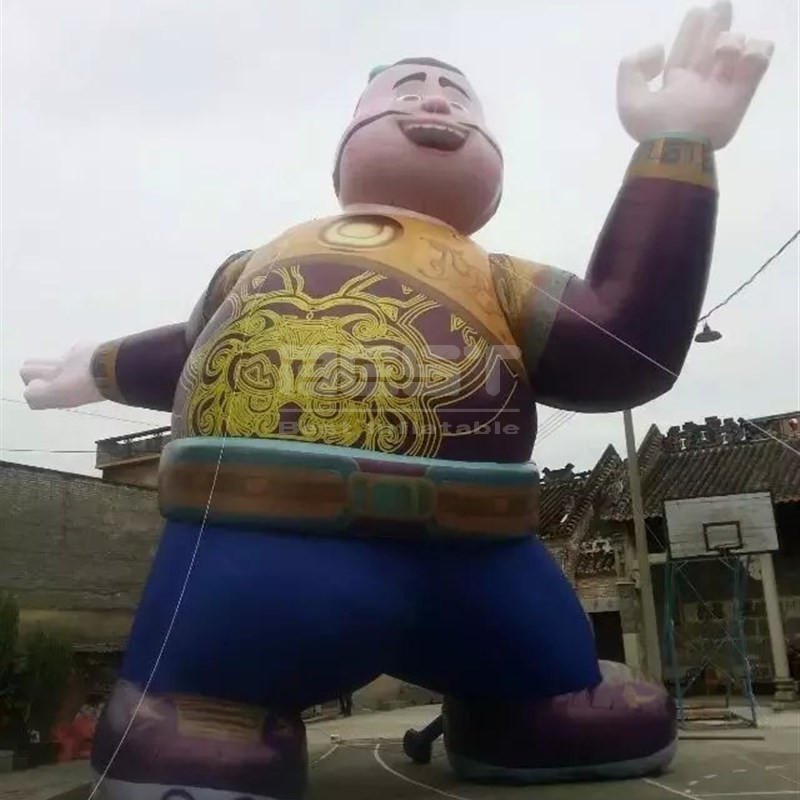 Inftatable cartoon little door gods for kid event advertising decoration