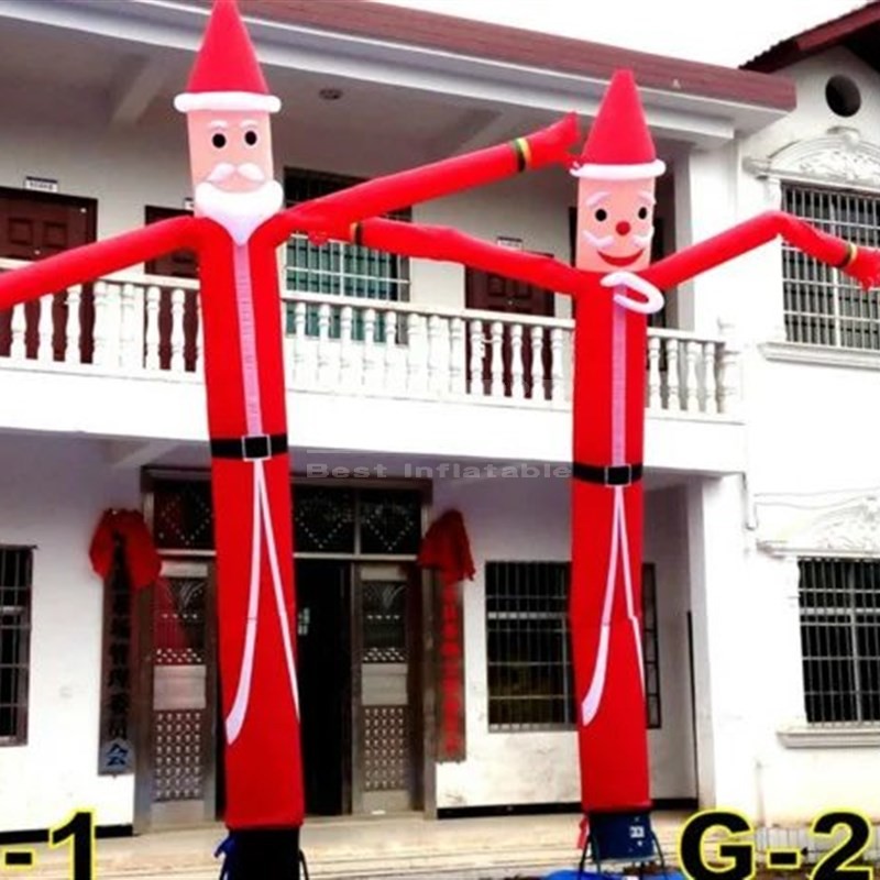 Customized Promotional Decoration Inflatable Sky Dancer Inflatable Air Dancer Inflatable Santa Claus Air Dancer For Advertising
