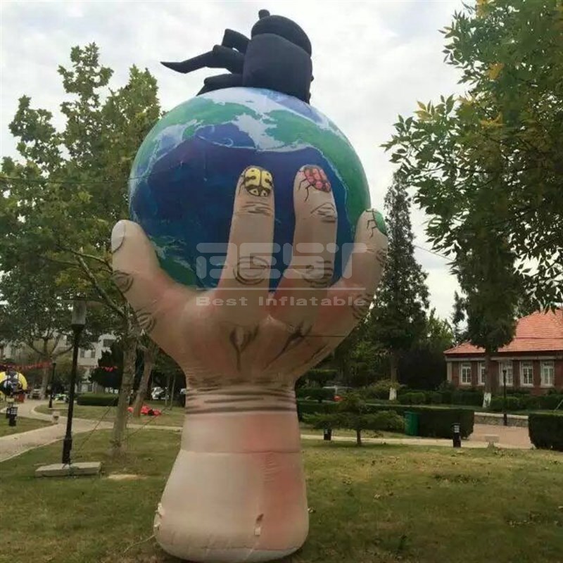 factory sale Customized inflatable outdoor Hand held Earth