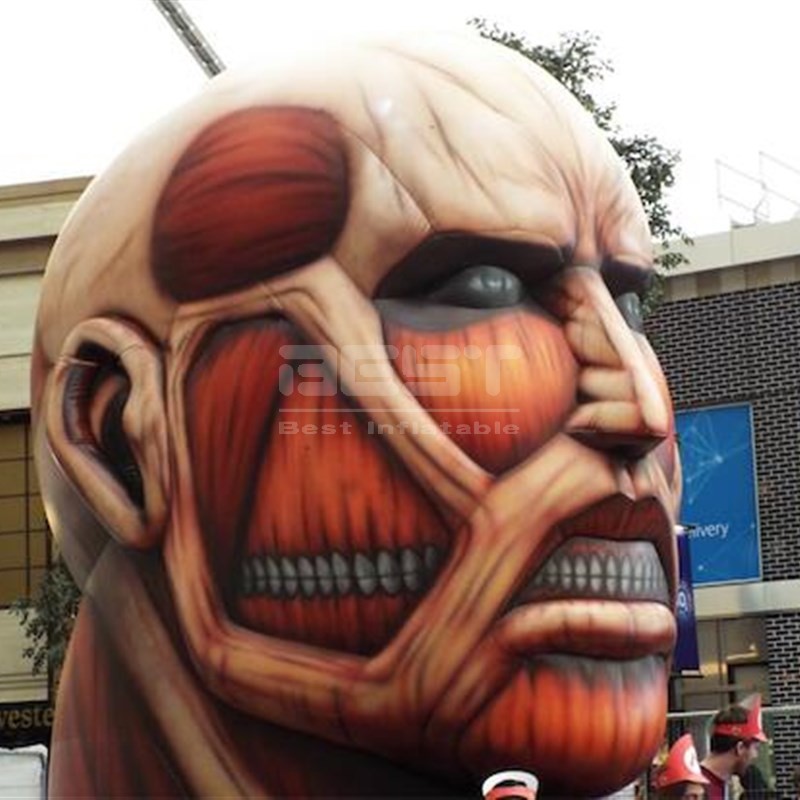 Hot Sale Japanese Anime inflatable Attack On Titan model head