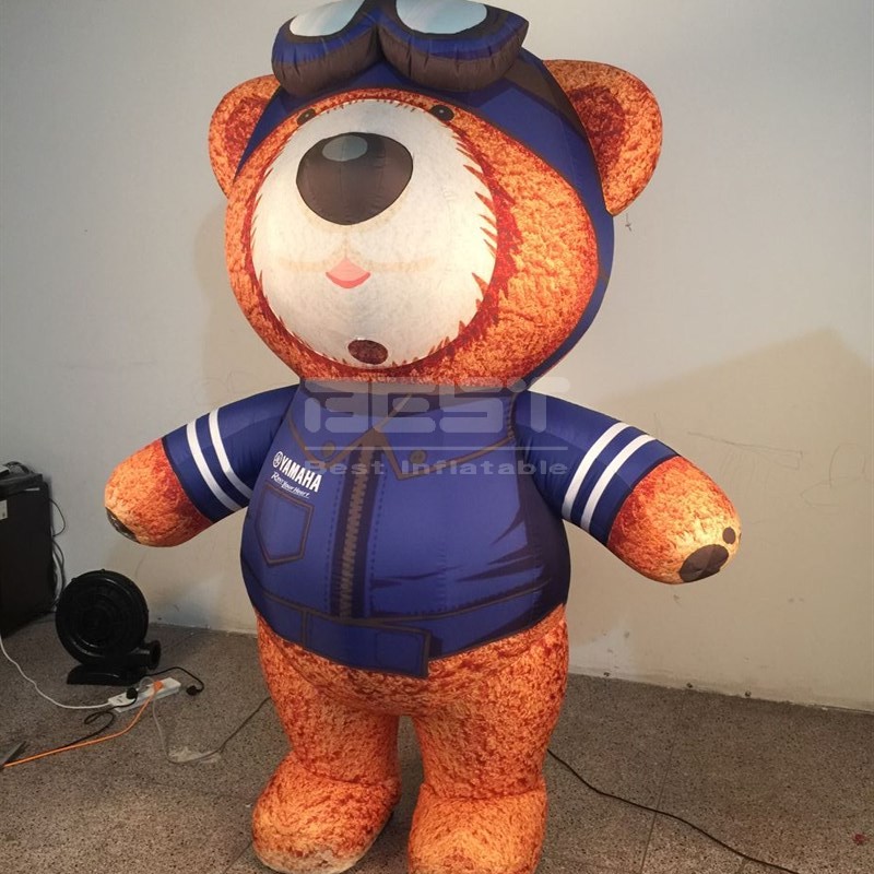Outdoor giant inflatable bear cartoon / teddy bear costumes/Inflatable plush bear model for Advertising