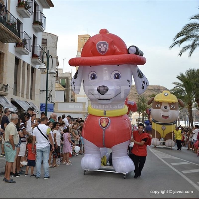 High Quality Inflatable Moving Dog Cartoon Inflatable spotted dog for event