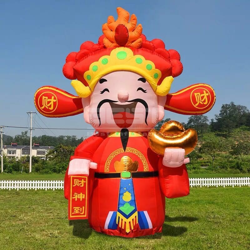 Giant Inflatable God Of Wealth Customized Advertising God Of Wealth Inflatable For Event Decoration
