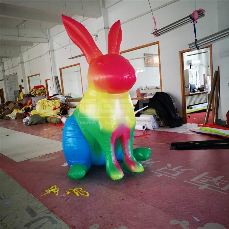 inflatable rabbit square advertising amusement display inflatable cartoon mascot
