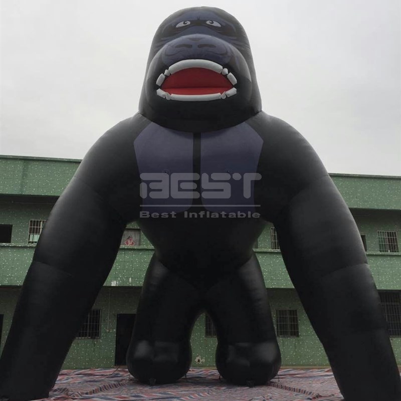 Giant Black Inflatable Gorilla EyeCatching Advertising Balloon with Free Air Shipping Worldwide