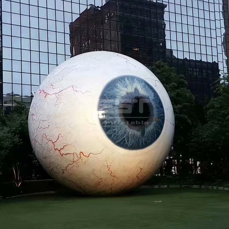 Garden outdoor decoration large fiberglass resin eyes sculpture
