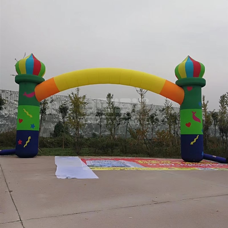 Colorful advertising inflatable custom printing color arch inflatable entrance archway gate entrance banner
