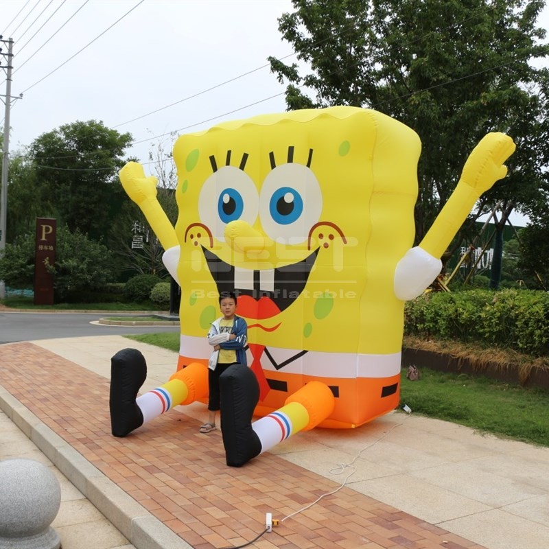 Outdoor Advertising Inflatable cartoon Spongebob Squarepants Model inflatable Spongebob Squarepants