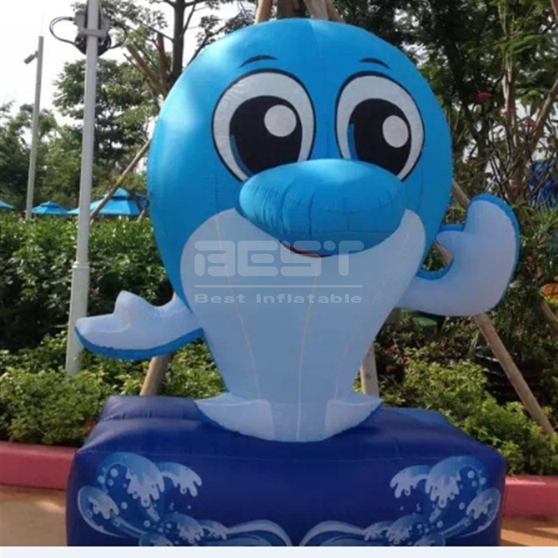 Customized inflatable cartoon animal inflatable toy inflatable dolphin fish model