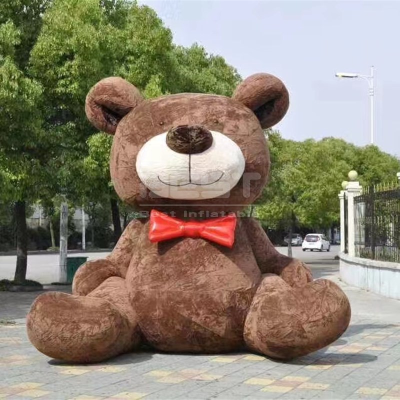 Christmas Decoration Giant Inflatable Bear Custom Plush Inflatable Bear Costume Advertising Inflatable Bear Indoor Outdoor