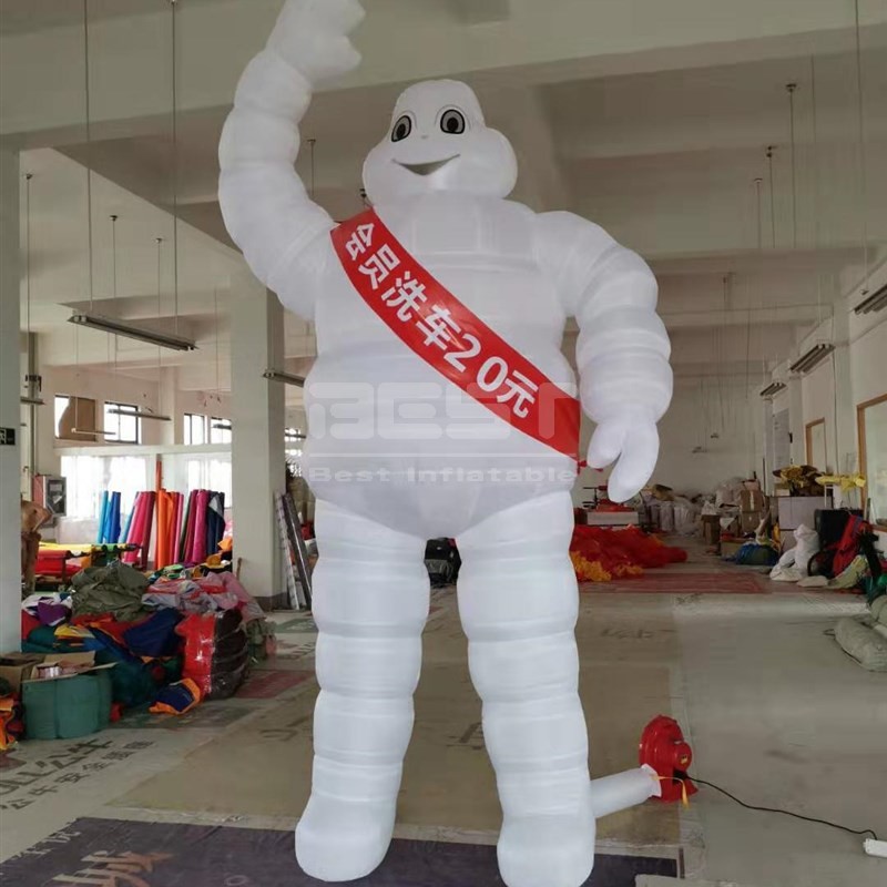 Outdoor Commerical Advertising Balloon Inflatable Cartoon Tire Man Michelin Character