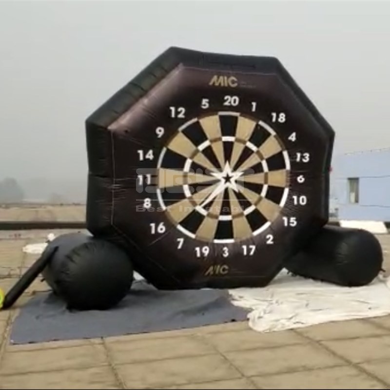 Commercial indoor outdoor inflatable soccer target kids fun inflatable football darts inflatable dart board