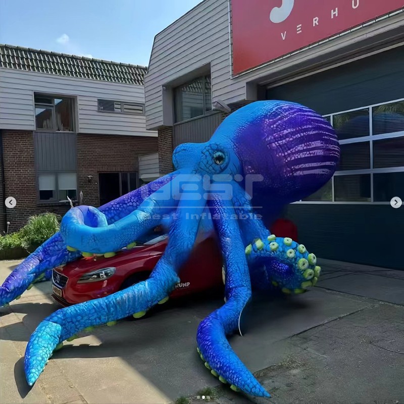 Outdoor Park Decoration Advertising Inflatable Octopus Balloon pink giant inflatable octopus model