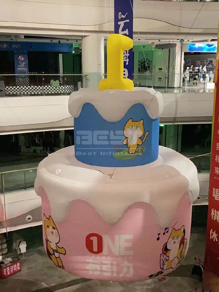 inflatable cake model for sale / giant inflatable birthday cake / inflated cake for shop decoration