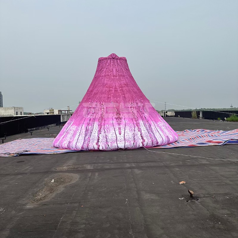Factory design inflatable volcano,giant inflatable burning mountain Giant Inflatable Volcano Model Inflatable Burning Mountain for Event Decoration